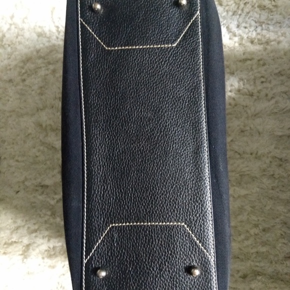 Small BCBG canvas tote. Base 13” x 5” - Picture 5 of 6